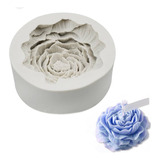 Molde Silicona Peonia 3d Rosa Para Jabones, Velas 7.5cm