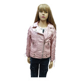 Chaqueta Niña Ecocuero  Rosada  (mj020)