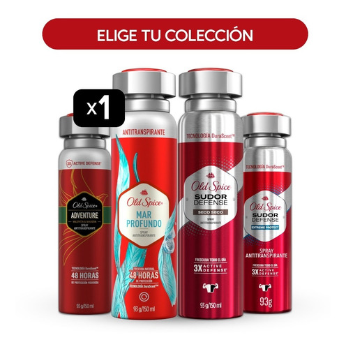 Antitranspirante Spray Old Spice 93 Gr - Colección Completa