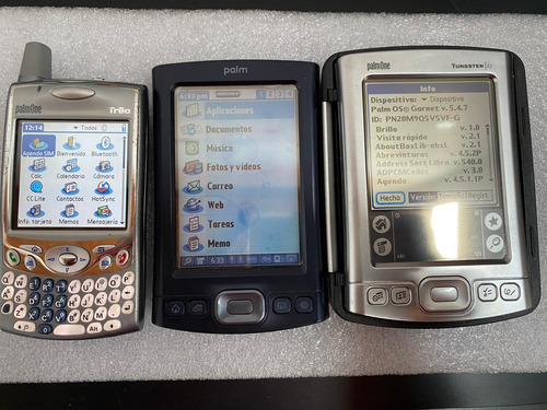 Palm Treo 650 + Palm T/x + Palm Tungsten E2 Colección. 