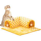 Cama Para Gatos, Túnel De Juguetes Y Alfombra During Cute