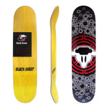 Shape Skate Black Sheep Marfim 8.0 Pro Logo Street Park