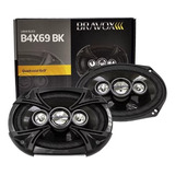 Par De Alto Falantes 6x9 Quadriaxial Bravox B4x 69bk 220wrms