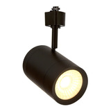 Lámpara Spot Led Tipo Riel Negro Dirigible, 14,5w, Interior