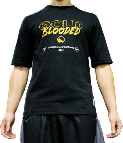 Remera Basquet Nba Golden State Warriors Gold Blooded