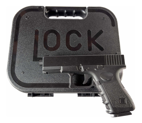 Lanzador Airsoft Glock 19 Full Metal Spring Con Estuche