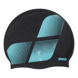 Gorra Natación Arena Silicona Diamonds Adulto Estampada Color Black Mint (999)