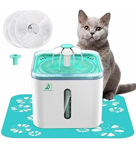 Fuente Bebedero De Agua Automática Gatos 2.5 Litros