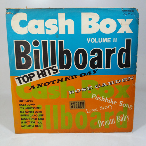 Lp Cash Box Billboard Top Hits Volume 2