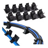 Pack 10 Clips Abrazaderas Organizador Cables Hasta 1,4 Cm M