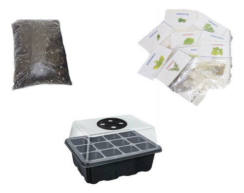 Kit Mini Invernadero Semillas Plantas Germinador 