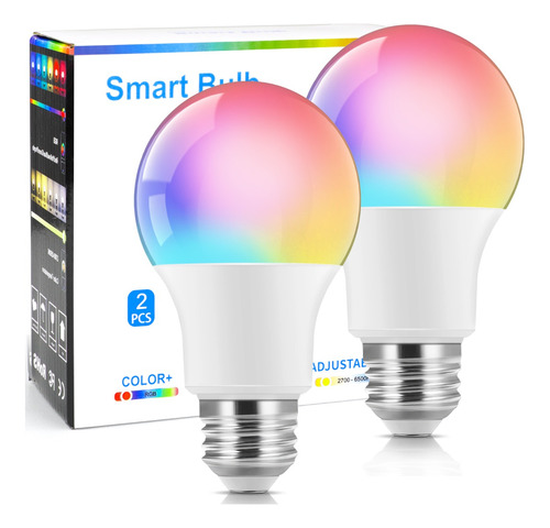 2pzs Focos Led Inteligente Wifi Rgb Con Alexa Google Home 9w