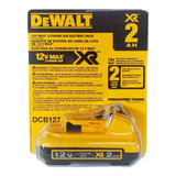 Bateria Para Parafusadeira 12v Lition Max Xr 2.0ah Dcb127 Dewalt