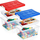 Leinuosen 2 Set 32 Qt Plastic Storage Box With Removable Tra