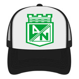 Gorra Tipo Trucker Negra Atletico Nacional