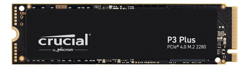 Ssd Crucial P3 Plus 500gb Nvme M.2 2280 - Ct500p3pssd8 Cor Preto