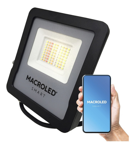 Reflector Ip65 20w Smart Rgb+w Apps Alexa Google Siri Macro