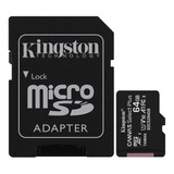 Memoria Micro Sd 64gb Clase 10 Kingston Sdcs/64gb Nueva