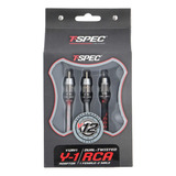 Cable Adaptador En Y Rca T-spec V12ry1 1 Hembra 2 Machos