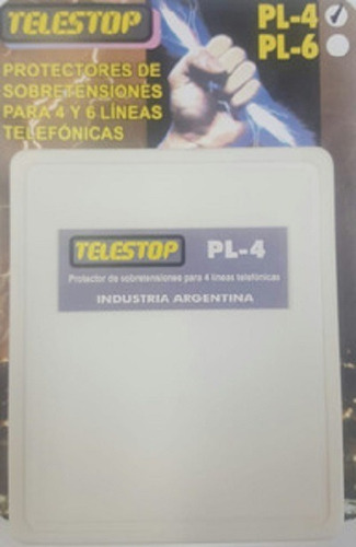 Protector Gaseoso Telestop Pl-4 4línea- Central Telefónica