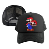 Gorra Mario Bros Cabeza Cachucha Malla Adulto-niño