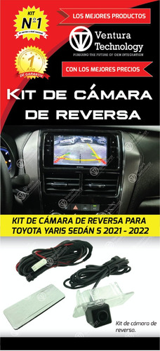 Cámara De Reversa  Para Toyota Yaris S Sedan 2021-2022