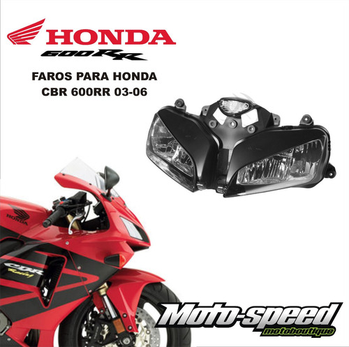 Faros Genericos Compatibles Con Honda Cbr 600rr 600 Rr 2003-2006 Nuevo!!!