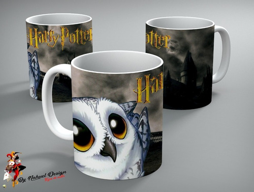 Taza - Tazón De Ceramica Harry Potter Lechuza Hedwig 01