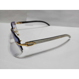 Lentes Gafas De Sol Cartier Gold Marmol Blanco Horn Estuche