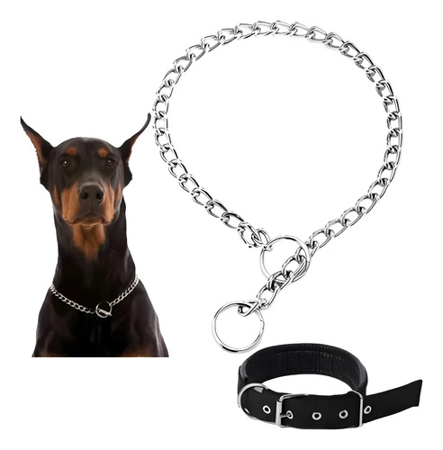 Collar Castigo Cadena Para Perro De Adiestramento Ajustable | MercadoLibre