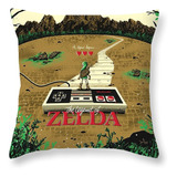 Almofada Cheia Arte Zelda Nintendinho Decoração Retro Gamer