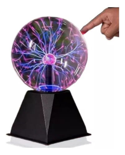 Esfera De Plasma Touch Lámpara Mesa Bola Cristal Mágica Led