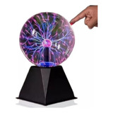 Esfera De Plasma Touch Lámpara Mesa Bola Cristal Mágica Led