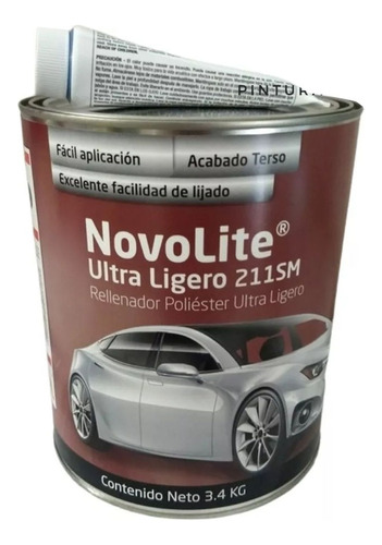 Pasta Novolite Axalta Ultraligero + Catalizador 211sm 3.4kg