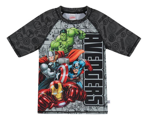 Polera Baño Infantil Avengers H2o