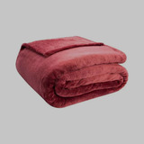 Cobertor Solteiro Camesa Neo Soft Velour 300g Liso 1,50x2,20 Cor Vinho Velour 300g