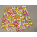 Short Pollera Floreado Mac Body Talle 10 Meses Impecable