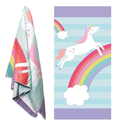 Toalla De Baño De Unicornio Para Niñas Toalla De Baño De Un