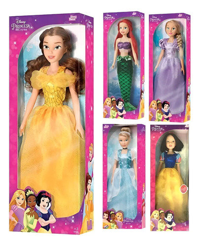 Muñeca Princesa Gigante Articulada Disney 55cm Coleccionable