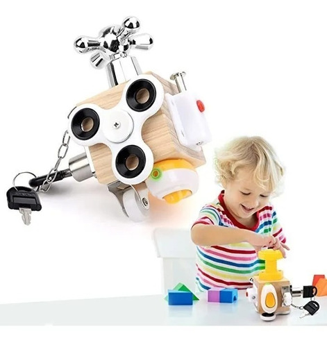 Cubo Didactico Sensorial Para Niños-juguete De Viaje Ocupado