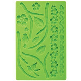 Molde Wilton Silicona Para Fondant Diseños Naturaleza Hojas