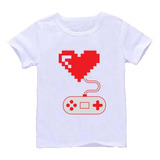 Remera Blanca Adultos  8 Bits Pixeles Pixel R89