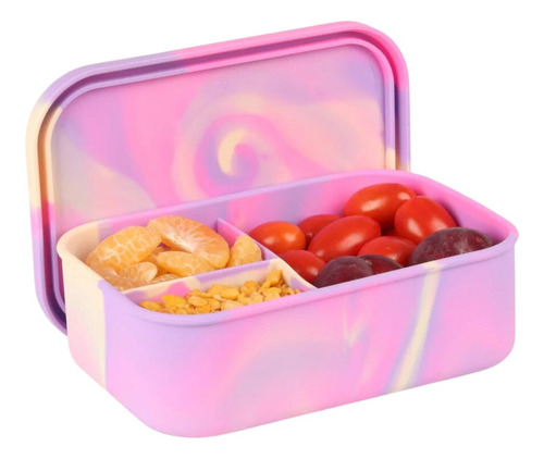 Lunchera Footy De Silicona Con 3 Compatimientos Batik Nena.