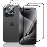 Mica iPhone Vidrio Templado 2+2 Protector De Cámara,dureza9h