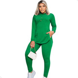 Conjunto Moletom Feminino Calça Blusa Capuz Lanzinha Da Moda