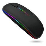 Mouse Sem Fio Bluetooth Recarregável Rgb Gamer Led Colorido