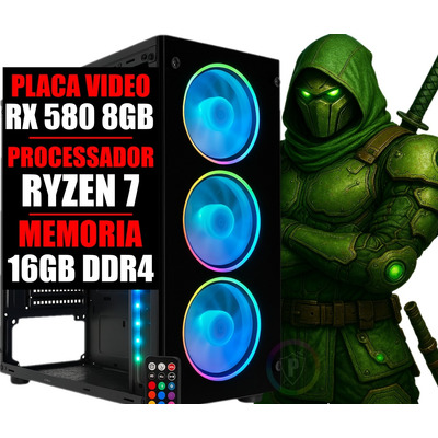 Pc Gamer Ryzen Rx 580 | MercadoLivre 📦