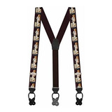 Suspenderstore Men's Vintage Ribbon Venus Suspenders - Butto