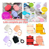 Lote Fundas Para AirPods Protector Estuche Silicon 21pz Case