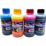 Combo X 4 Tinta Dye Comercial Global Electronic X250 Ml. C/u